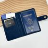New Multifunctional Clasp Passport Wallet PU Leather Multi-card Bank Card Holder Fashion Gilded Airplane Logo Passport Cover Cas