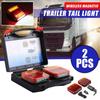 2pcs Wireless Magnetic LED Truck Trailer Tail Light Brake Light