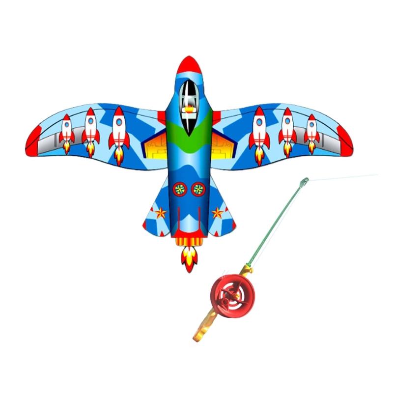Dynamische Drachen Fliegende Drachen Angelrute Kind Strand Fliegende Drachen Urlaub Draußen Hinterhof Drachen Spielzeug Familienaktivität