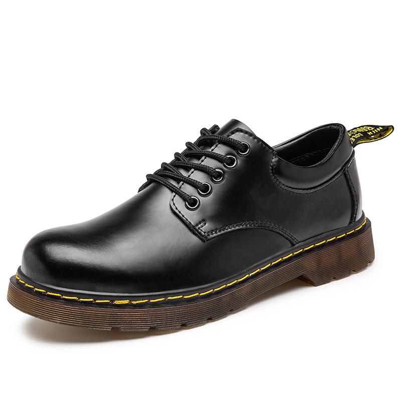 Men's genuine leather casual shoes Fashion Comfort Round Toe Shoes Men Casual Outdoor non slip footwear Elegant Work Shoe Homme