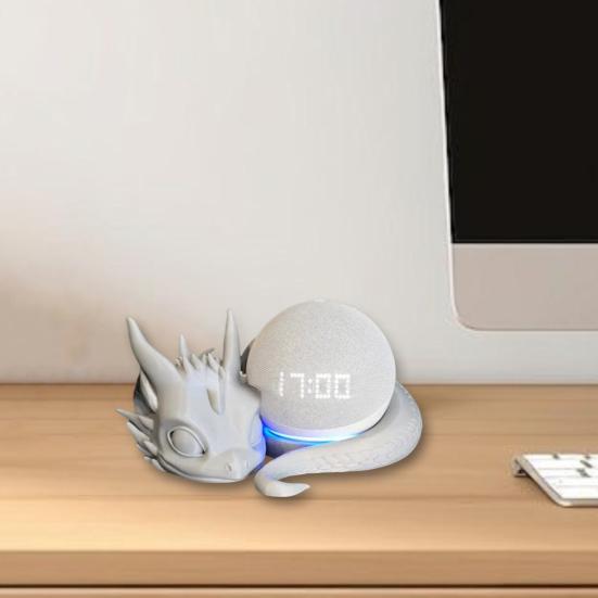 3D Printed Dragon Speaker Stand Lying Dragon Smart Speaker Base Cartoon Dragon