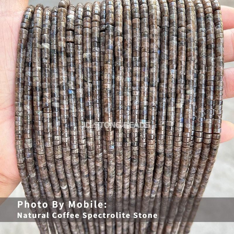 4x2mm Natural Pink Opal Turquoise Jasper Rondelle Beads Cylinder Flat Loose Spacer Bead For Jewelry Making Diy Bracelet Necklace