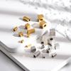 20Pcs/Lot Stainless Steel Square Beads Cuboid Loose Spacer Beads for DIY Bracelet Necklace Jewelry Making Accessories