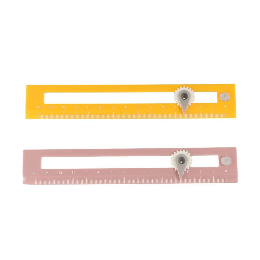 Drawing Geometric Ruler 2 in 1 DIY Circle Tool Professional Compass Ruler  Straight Ruler