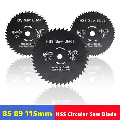 1pcs 85/89/115mm HSS Nitride Coated Circular Saw Blades for Wood and Metal Cutting, Power Tool Accessories, Cutting Blades