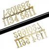 DIY Clock Numerals Parts Gold Plastic Roman Numerals