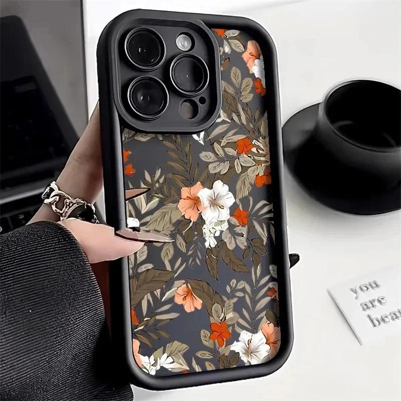 Smile Daisy Flower Print Phone Case for Oneplus 12 11 12R 11R 10R 8T One Plus NORD CE 2 3 4 LITE Soft Camera Protective Cover