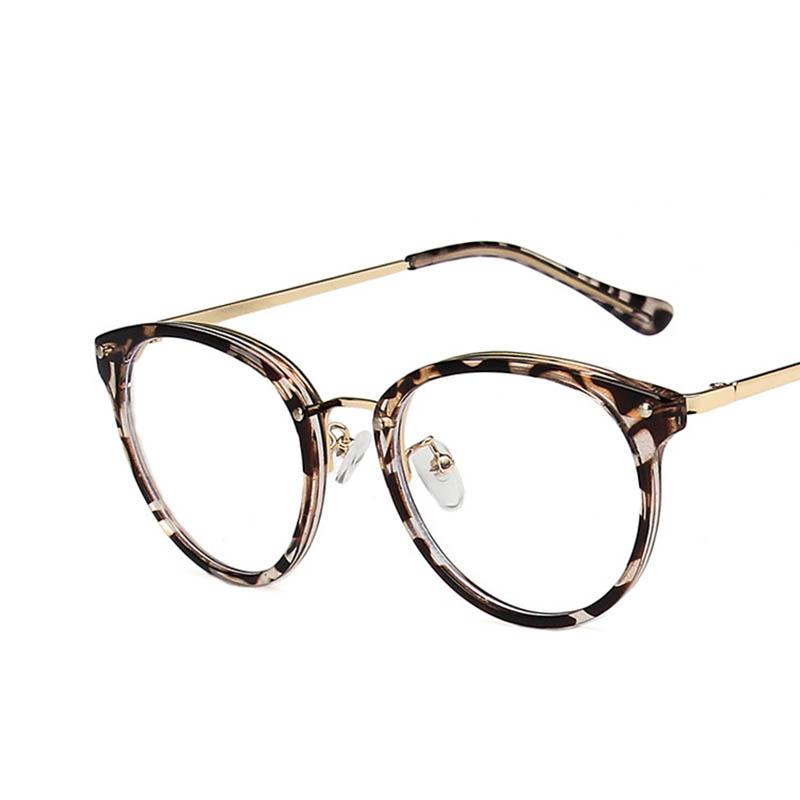 Trendy Minail Round Eyeglass Frames With Prescription Lens Short Sight Eyewear 0 -0.5 -1 -1.25 -1.5 -1.75 -2.0 To -6