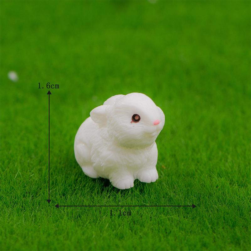 

Милый мультяшный кролик, смоляные украшения, украшение для дома, кавайное животное, кролик, украшение для комнаты, миниатюрная фигурка, подарок, поделки