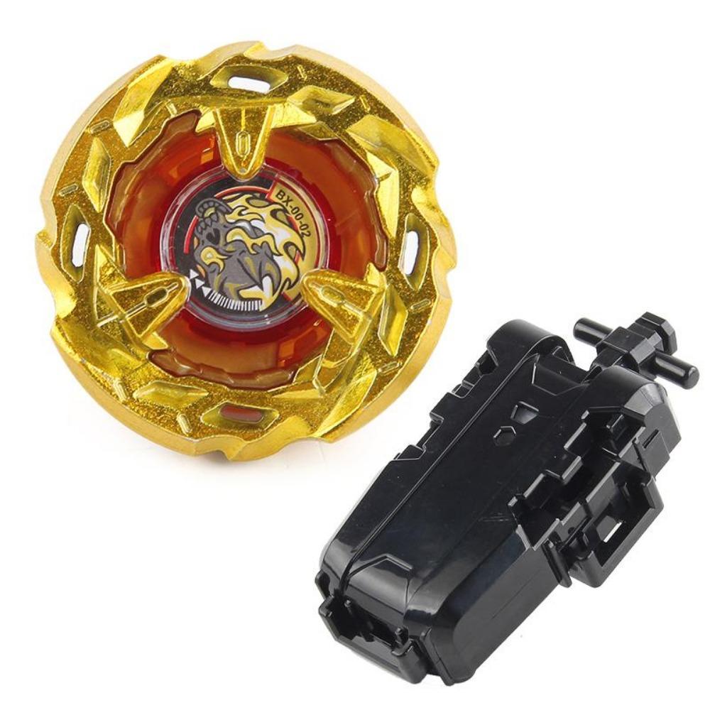 Deluxe Golden Battle Top Collection with Professional Pull-String Launcher, Premium Christmas Set