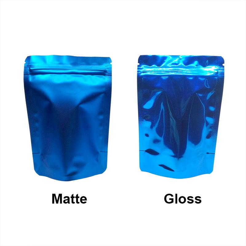 100 pcs Colored Stand Up Zip lock Foil Pouches Aluminum Foil Standing Pouches,Food Storage Stand Up zip lock Bags Free Shipping