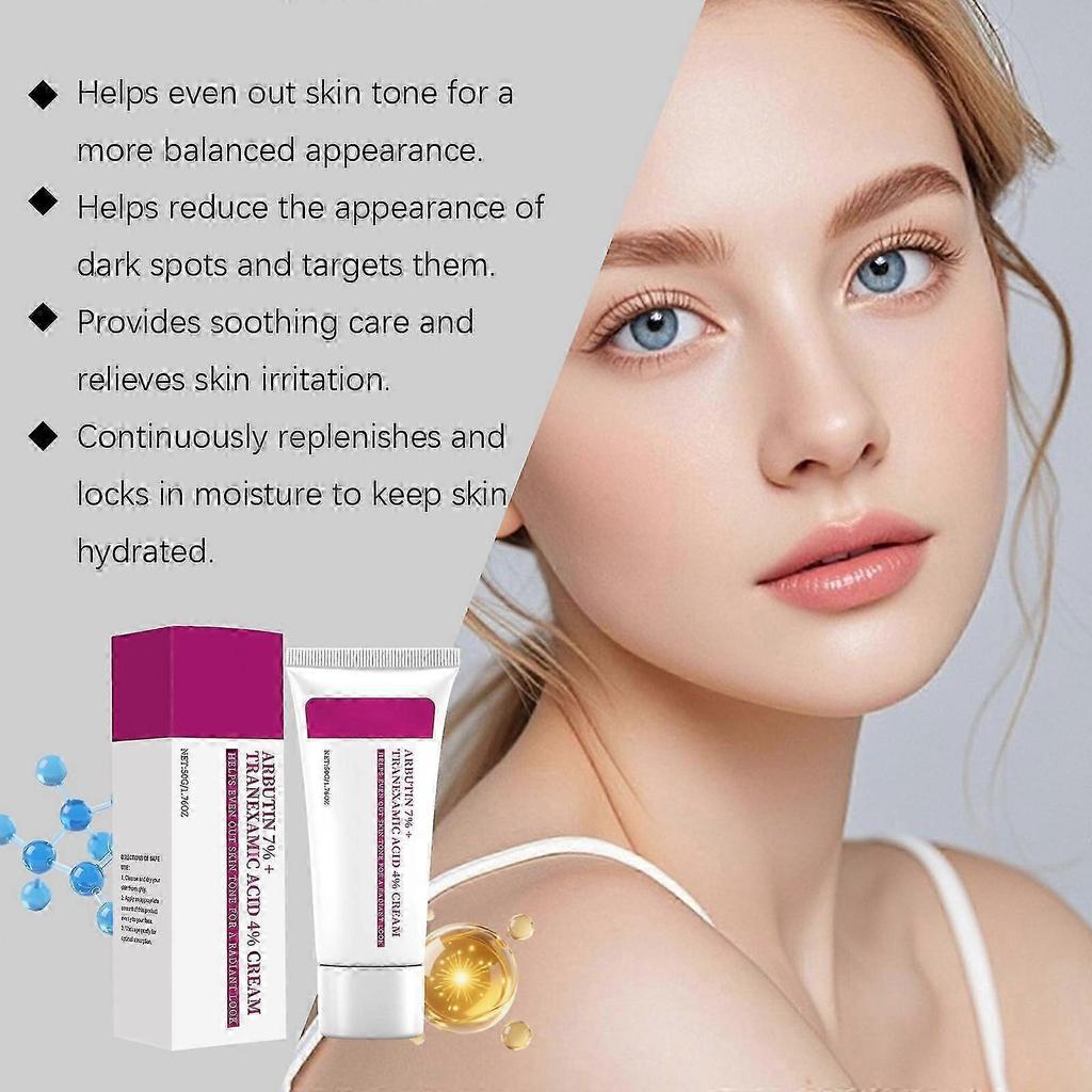 3pcs Arbutin 7% Tranexamic Acid 4% Cream, 50ml K-Beauty Brightening Firming Skin Tone Corrector