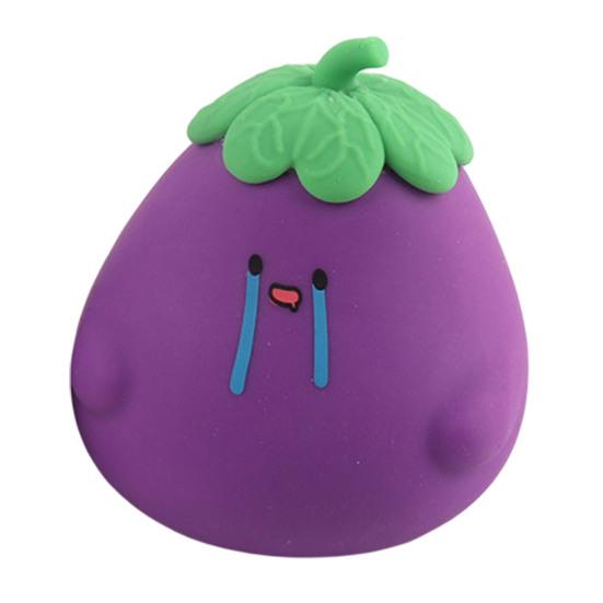 Vent Ball Toy Vegetable Doll Anti-stress Sensory Creative Squeeze Eggplant Decompression Kids Gift