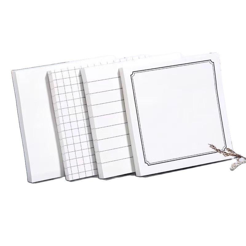 Korean Cute Sticky Notes: Strong Adhesion Blank Memo Pads for Students