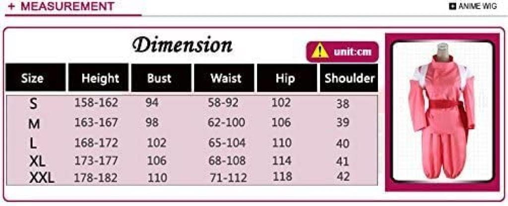 RICHAIR Anime Cosplay Chihiro Ogino Spirited School Unisex Größe Kostüm, 4-teiliges Set, Auswärts, Halloween, Weihnachten, Festival, (XL)