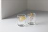 ADERIA Tebineri Fluid Kinrajin Rocks Glass Pair Set 300ml Made In Japan Cosmetic Box Whiskey Stylish Shochu Whiskey Glass Gift Women Day Tableware Day