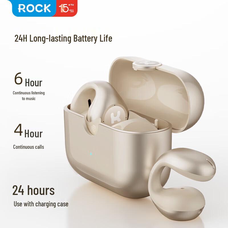 ROCK RAU0764 True Wireless Open-Ear Sport Earbuds with Noise Cancellation