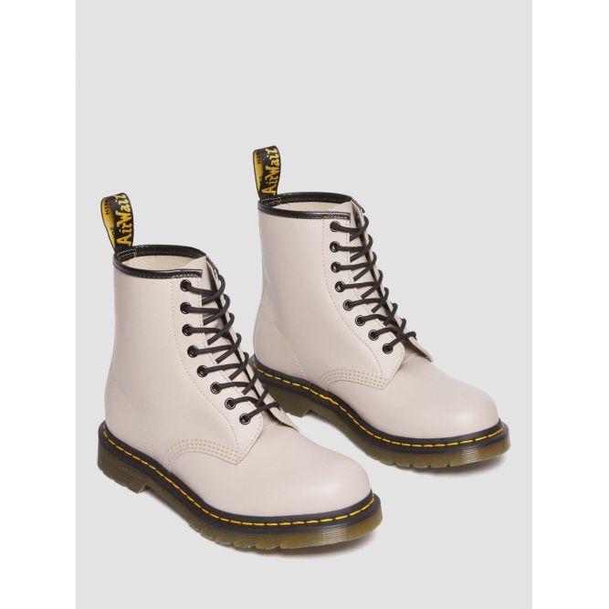 Dr. Martens Comfortable Lace-Up Short Martin Boots Unisex Boots Beige 31008348