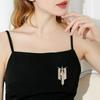 Fashion Gold Color Tassel Brooch Autumn Suit Pins Fashion Lady Jewelry Corsage