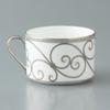 NARUMI Rondo Cup and Saucer Gold and Elegant and Perfect for Tea and Perfect as a Wedding Gift Product Set, 270cc, Platinum, Stylish, Coffee, Gift,