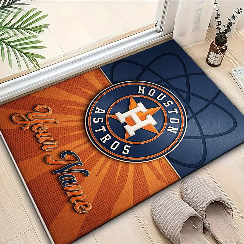 Custom Name Rug Houston basketball Graffiti Art Area Rug Suitable for Indoor,Carpets for Homes, Offices,Living Rooms,Home Decor,Christmas Gift