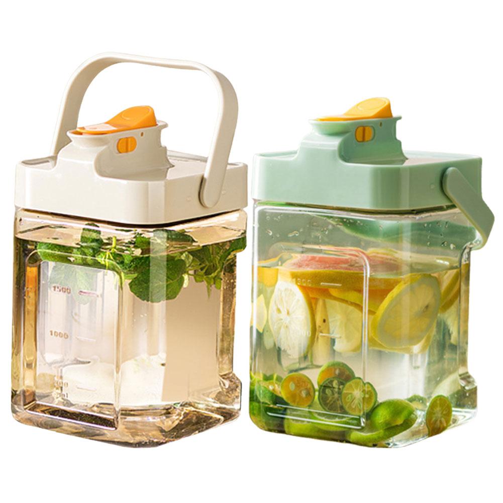 2.3L Portable Plastic Drink Dispenser Refrigerator Cold Water Pitcher Beverage Liquid Drink Container for Party