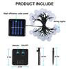 2 Pcs 50 LED 32FT Crystal Globe Solar String Lights Outdoor Waterproof Solar Lights with 8 Lighting