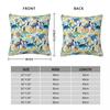 Gouache Dinosaur Parasaurolophuses Square Pillowcase Polyester Linen Velvet Pattern Decor Pillow Case Room Cushion Cover 45X45
