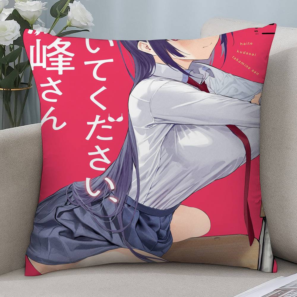 

Anime Haite Kudasai Sexy Girl Pillow Case Short plush Double-sided Print Square Throw Pillow Covers Sofa Home Cushion Decor 12x12Inch