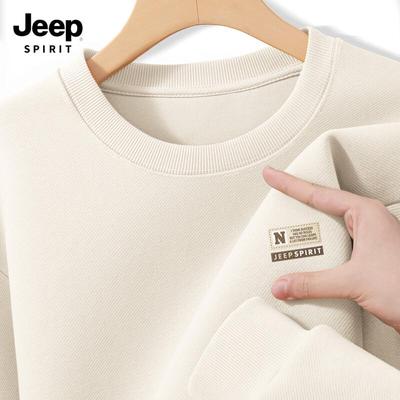JEEP SPIRIT Men's 2025 Casual Crew Neck Sweatshirt