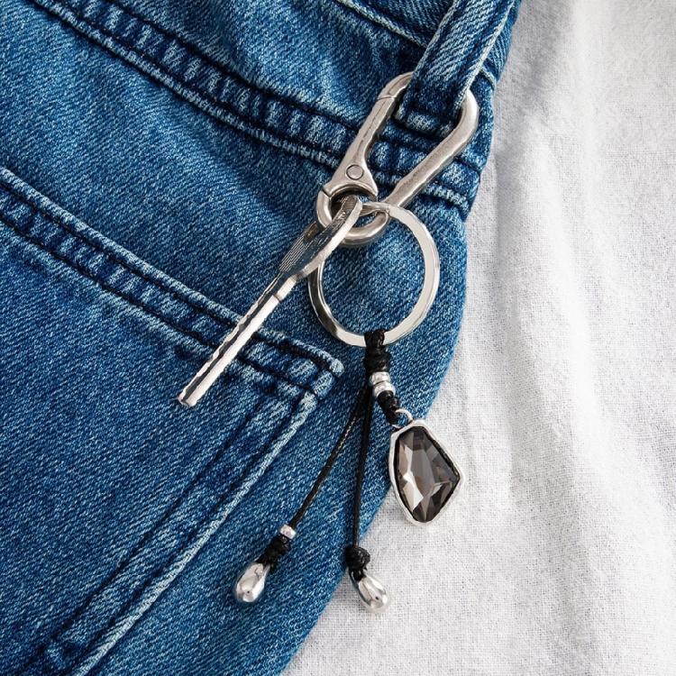 Portable Acrylic Gemstones Keychain With Versatile For Casual Or Formal Outfits