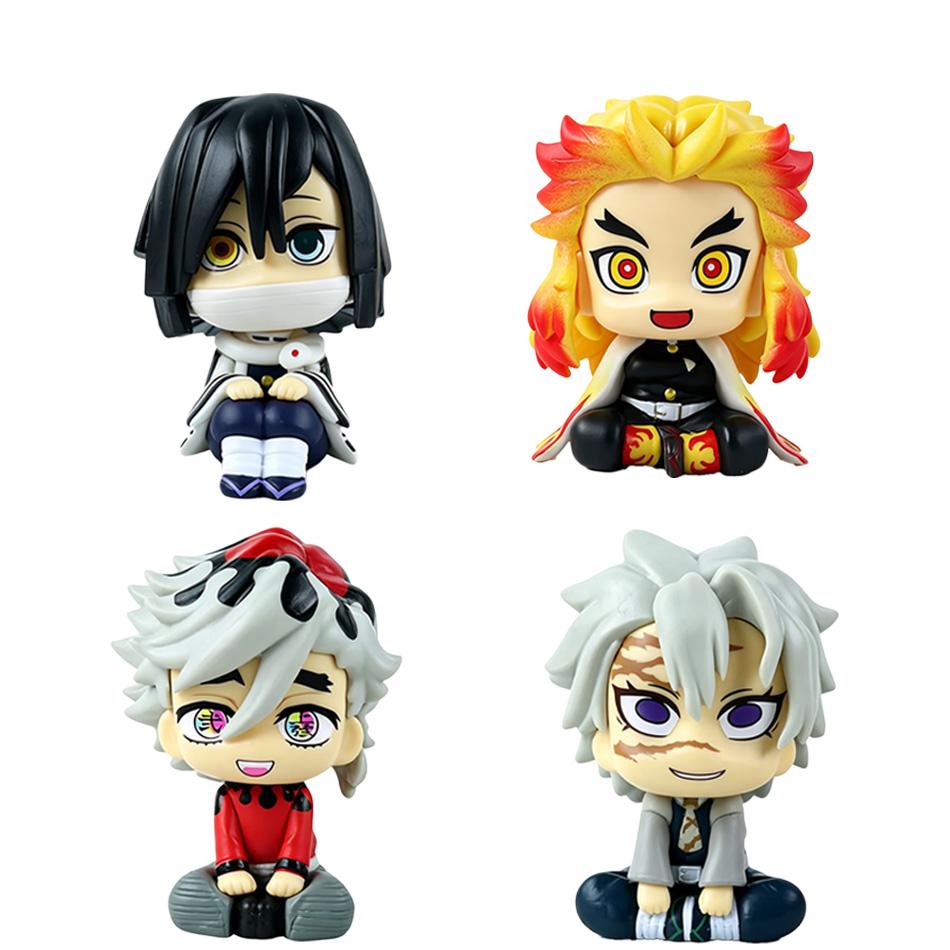 Anime Demon Slayer Kimetsu No Yaiba Figurine Tomioka Giyuu Kochou Shinobu Action Figures PVC Model Statue Collection Toys Gifts
