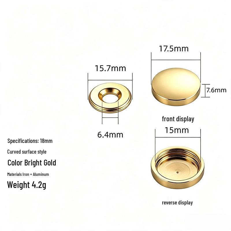Acrylic Decorative Mirror Screw Cap for Glass and Tile Fixing