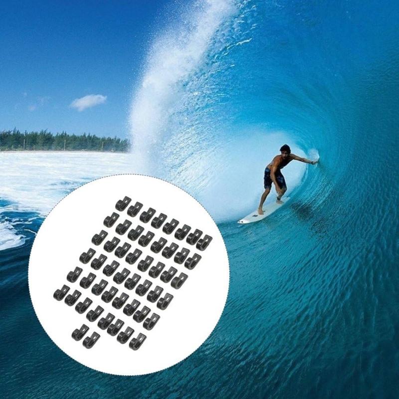 50Pcs Kayak Lashing J Hook Bungee Cord Hook Safety Kayak J Shaped Hook Tie Down Hook Kayak Accessories Enduring