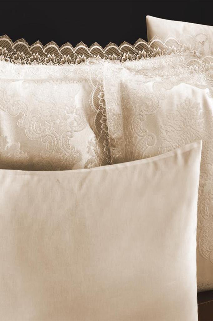 French Lace Lalezar Bridal Set 7 Pieces Cappucino