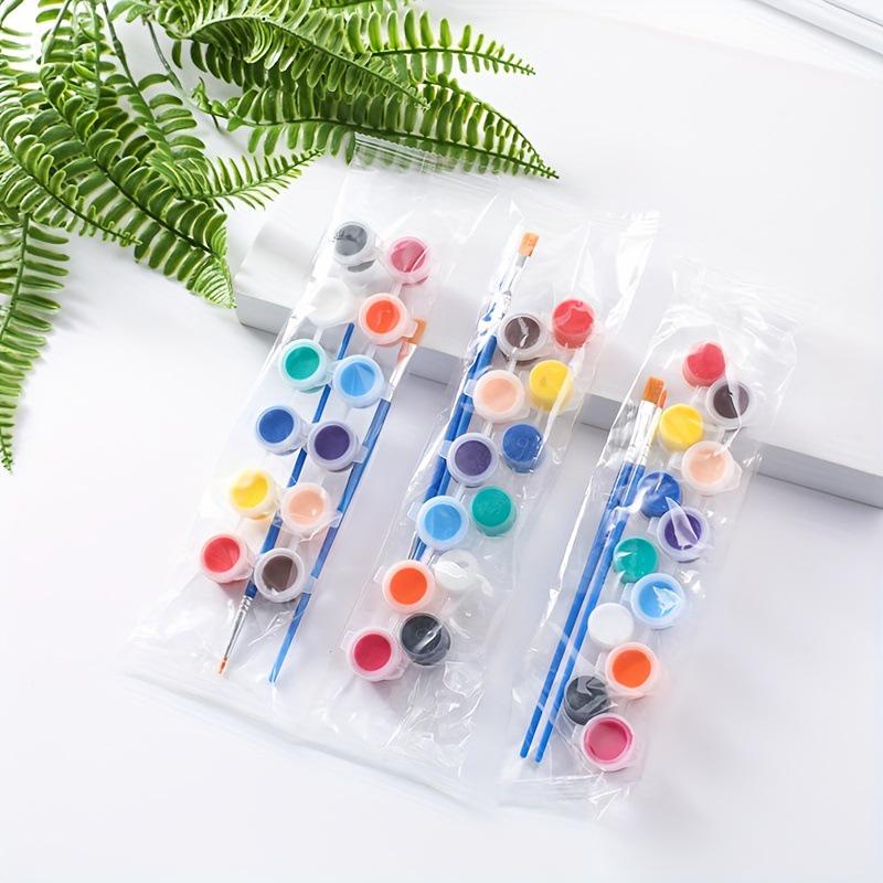 Children's 12-Color Acrylic Paint Set with 6-Piece Art Tools for Painting, Coloring, and Graffiti.