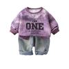 Set casual a maniche lunghe per bambini, comodi outfit da indossare tutti i giorni