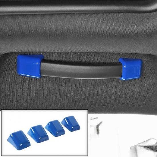Interior Roof Grab Handle Trim Cover For Dodge Challenger 2010+ Blue Accessories