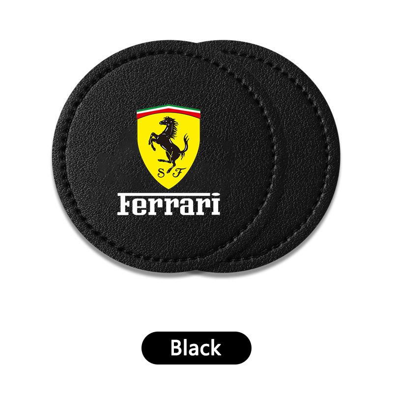 

2pc Car Water Coaster Anti-slip Pad Accessory For Ferrari F430 Stradale Roma 488 Spider SF90 Competizione Cup Cushion Holder Mat