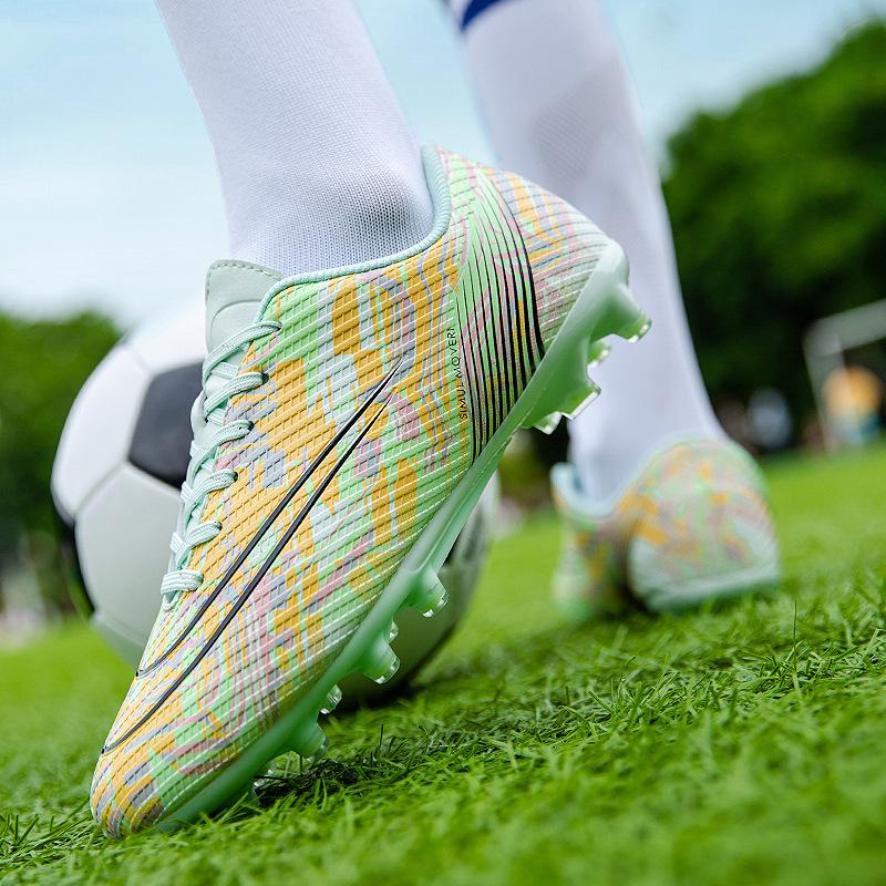 Zhenzu Men's Low-Top AG Spiked Lawn Football and Frisbee Training Shoes