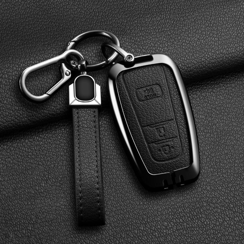Zinklegierung Auto Schlüsselanhänger Hülle Schale Fob Für Toyota Prius Camry Corolla CHR C-HR RAV4 Land Cruiser Prado Auto Schlüsselanhänger Zubehör