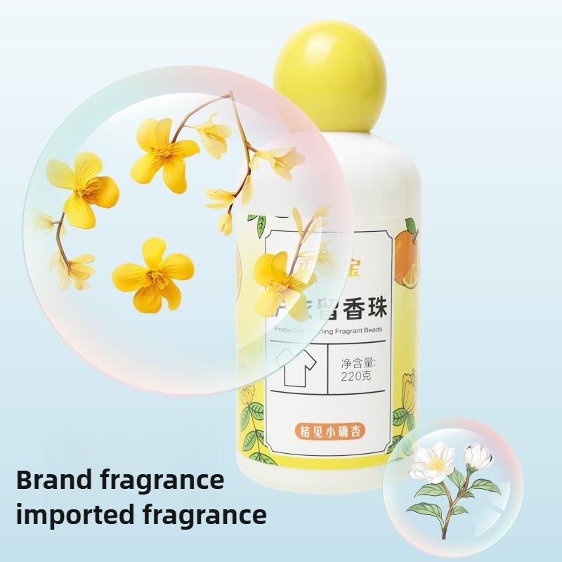 Domowe butelkowane świeże zapachowe cząsteczki płynu do płukania tkanin do usuwania zapachów, długotrwały zapach dla ubrań, perełki do prania