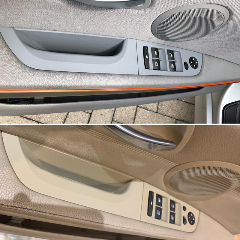 Pentru BMW Seria 3 E90 E91 318 320 325 328 05-12 Mâner interior al mașinii, panou interior ușii șoferului, capac ornamental bej negru