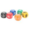 Finger Guessing Game Dice 6 Sided 6 Colors 20mm Rock Paper Scissors Game Dice for Adults Kids Family Party Game Dice