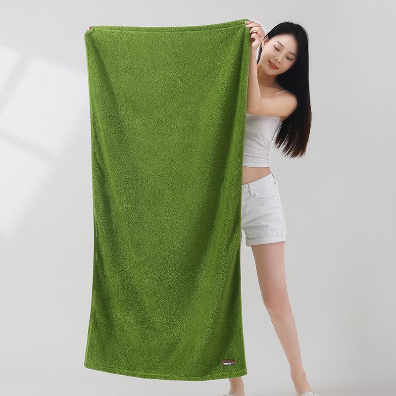 Premium All-Cotton Bath Towel: Thick, Soft, Absorbent, Antibacterial, Embroidered for Household and Hotel Use