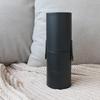 Czarny cylinder na szczotki ze skóry premium