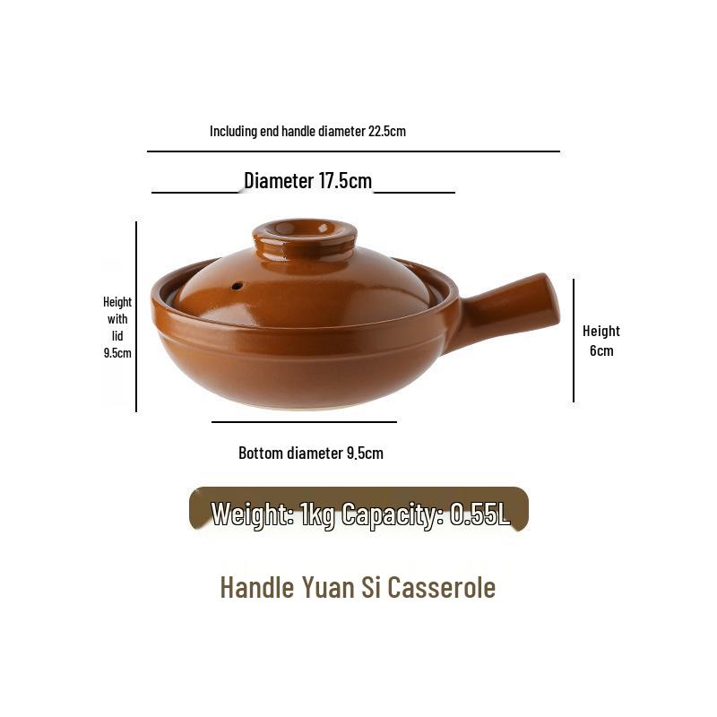 Oală Comercială din Ceramică pentru Tăiței cu Orez Stew & Bibimbap pentru Aragaz pe Gaz