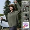 Sunscreen Clothing Women's Ice Silk UV Protection UPF10 Thin Breathable Removable Brim Cycling Loose Sunscreen Clothing