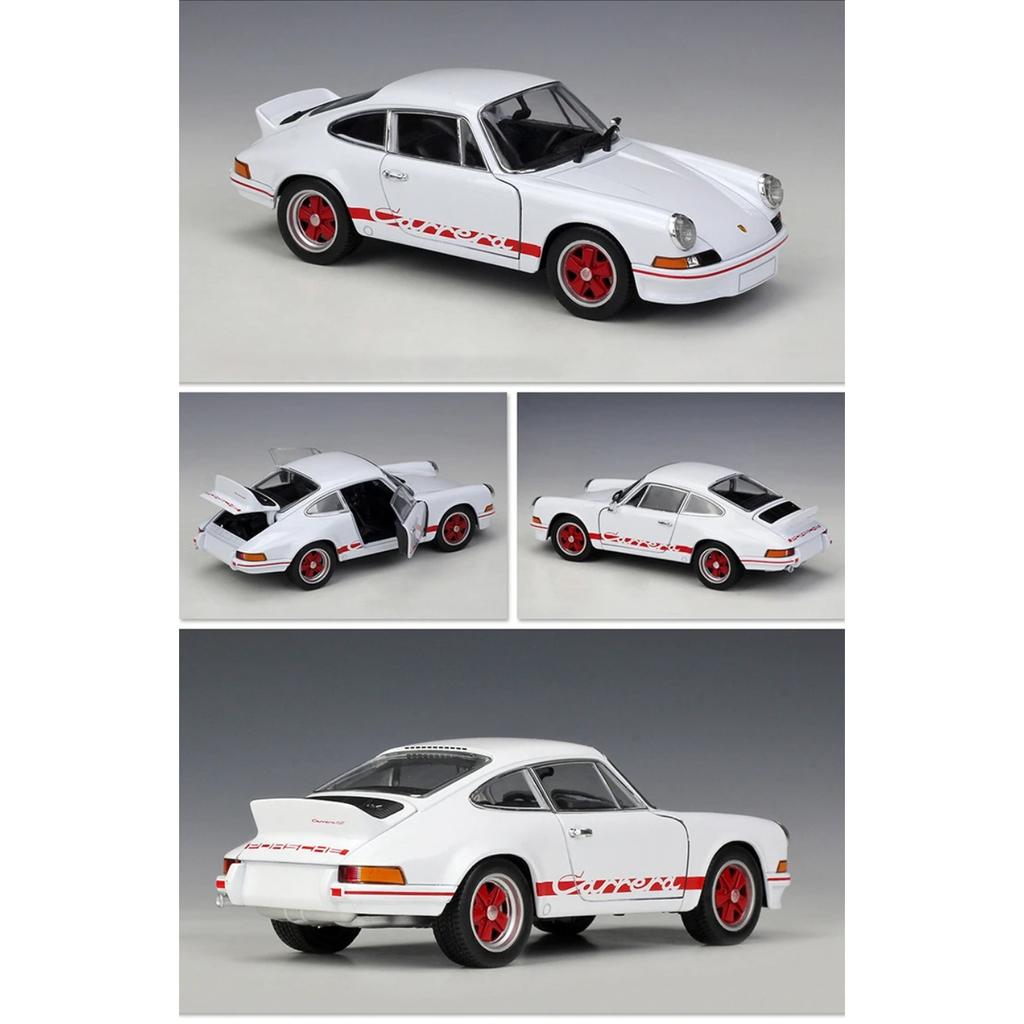 Welly 1/24 Porsche 911 Carrera RS 1973 Alloy Car Diecasts & Toy Vehicles Car Model Miniature Scale Model Car Toy for Children