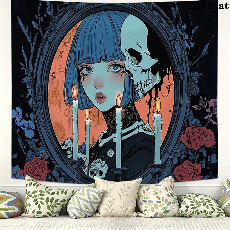 Dark anime style Pattern Home Decor Tapestry, Wall Hanging, Decorative RV Wall Cloth.XGT0914235